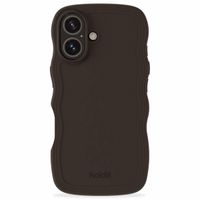 Holdit Coque Wavy Apple iPhone 16 - Chocolate