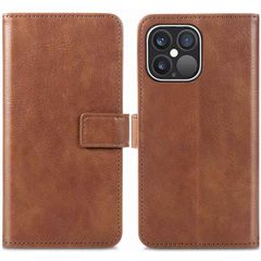 imoshion Étui de téléphone portefeuille Luxe Apple iPhone 13 Pro - brun