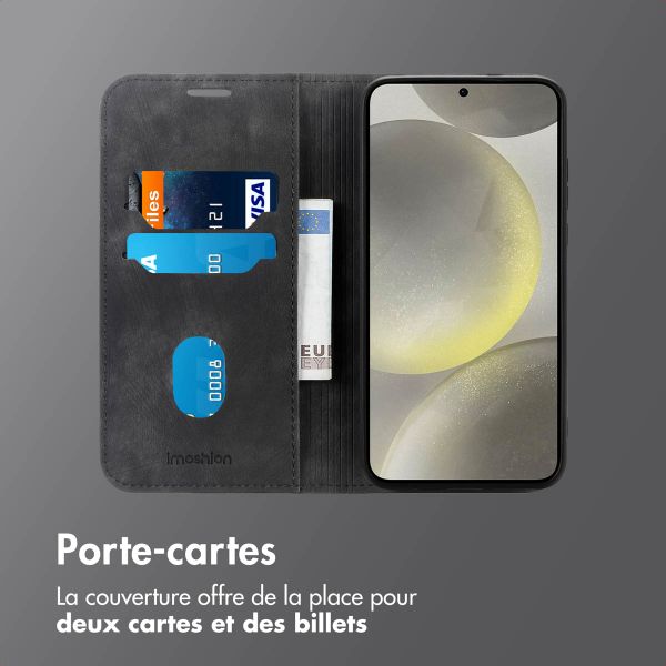 imoshion Étui de téléphone portefeuille Slim Samsung Galaxy S24 / S25 - Noir