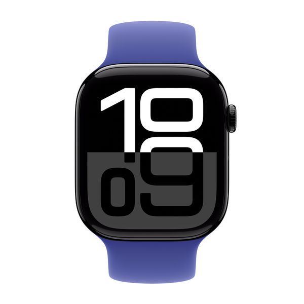 Apple Bracelet Boucle unique en Silicone Apple Watch | 38/40/41/42 mm - Taille 3 - Ultramarine
