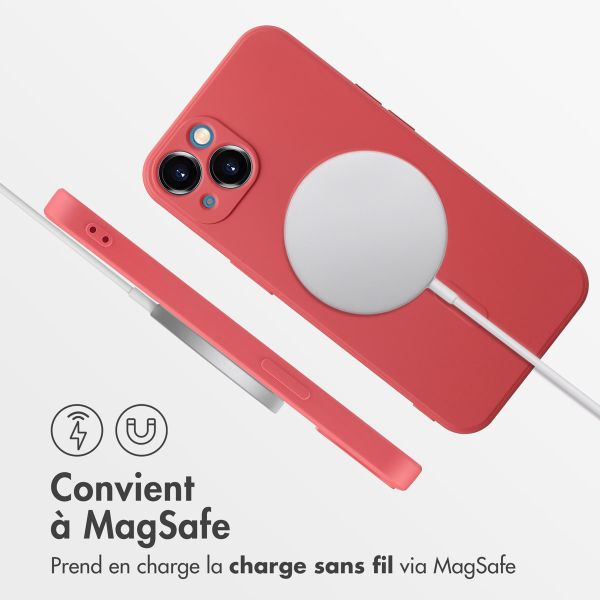 imoshion Coque Couleur avec MagSafe iPhone 14 - Dusty Rose