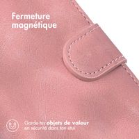 imoshion Etui de télephone portefeuille avec cordon Apple iPhone 15 - Rose