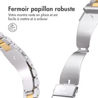 imoshion Bracelet en acier Apple Watch Series 1 á 11 / SE / Ultra (44/45/46/49 mm) - Argent / Dorée