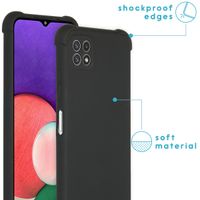 imoshion Coque Couleur avec cordon Samsung Galaxy A22 (5G) - Noir