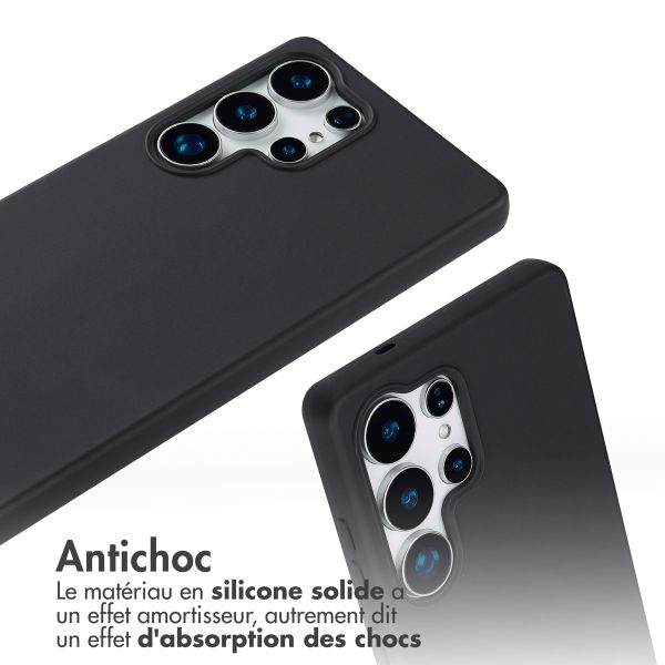 imoshion Coque en silicone avec cordon Samsung Galaxy S25 Ultra - Noir