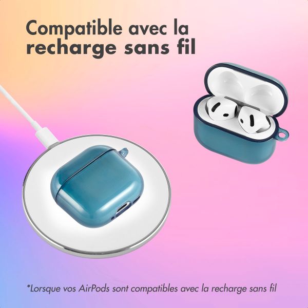 imoshion Coque Néon Apple AirPods 4 - Bleu Foncé