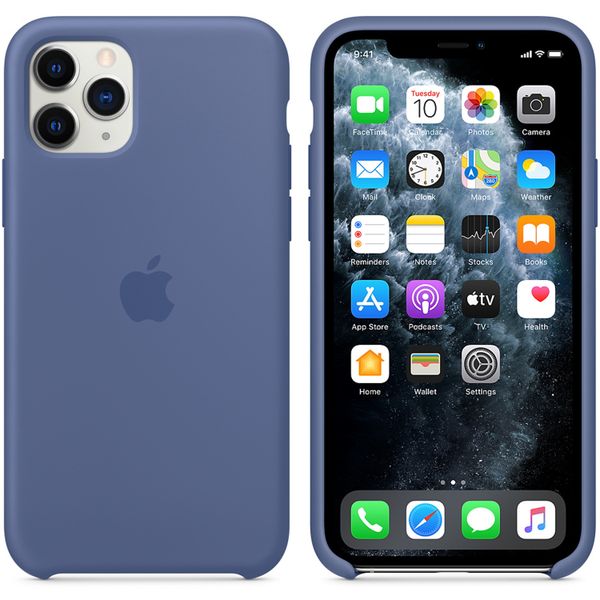 Apple Coque en silicone Apple iPhone 11 Pro - Linen Blue