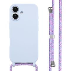imoshion Coque en silicone avec cordon Apple iPhone 17 - Violet