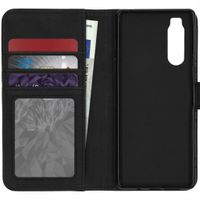 imoshion Étui de télephone portefeuille de luxe Sony Xperia 5 - Noir