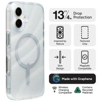 ZAGG Coque Milan Snap avec MagSafe iPhone 16 - Swirl Glitter