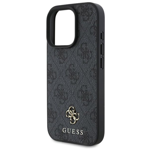 Guess Coque 4G Metal Logo MagSafe Apple iPhone 16 Pro Max - Noir