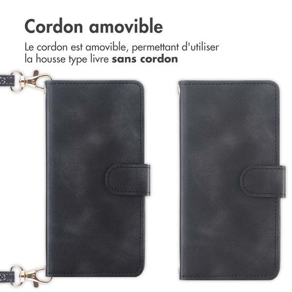imoshion Etui de télephone portefeuille avec cordon Samsung Galaxy S23 FE - Noir