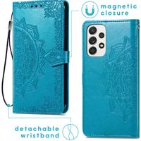 imoshion Etui de téléphone portefeuille Mandala Samsung Galaxy A33 - Turquoise