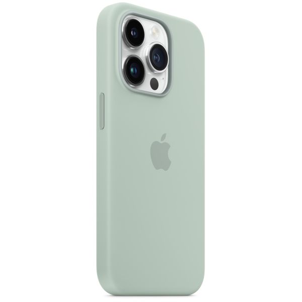 Apple Coque en silicone MagSafe iPhone 14 Pro - Succulent