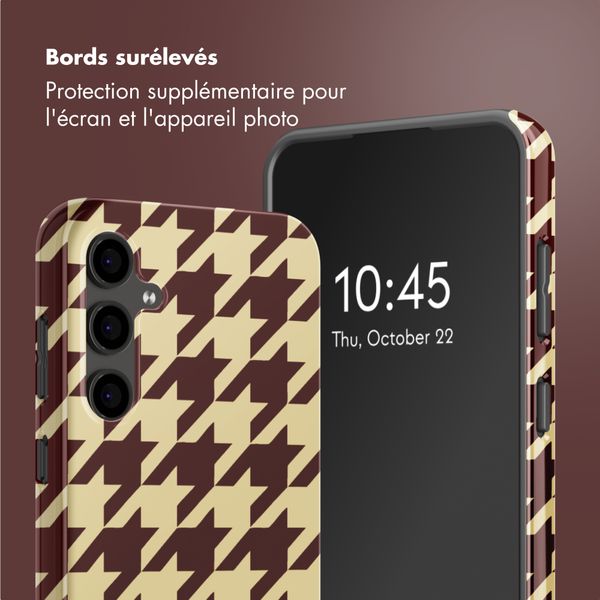 Selencia Coque arrière Vivid Samsung Galaxy S24 FE - Pied-de-Poule