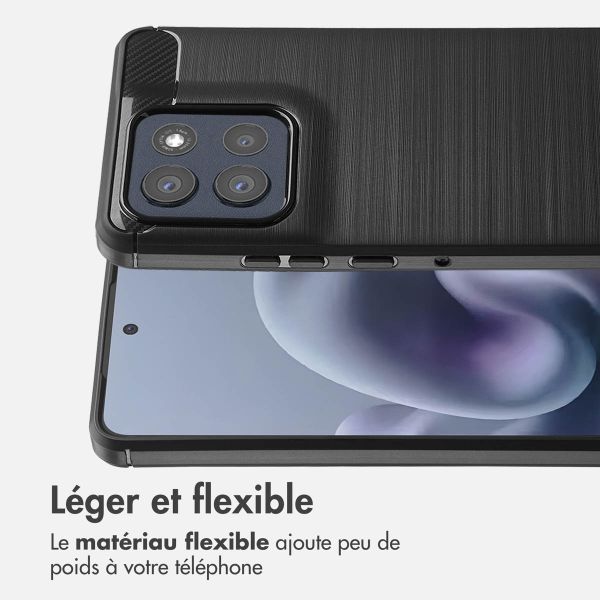 imoshion Coque Brushed Motorola Moto G86 - Noir