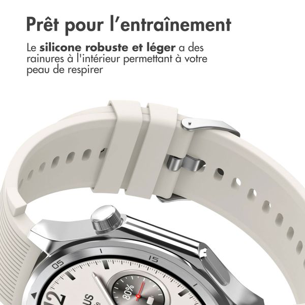 imoshion Bracelet en silicone OnePlus Watch 3 / 2 / 2R / Oppo Watch X2 / X - Beige