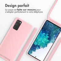 imoshion ﻿Coque en silicone avec cordon Samsung Galaxy S20 FE - Rose