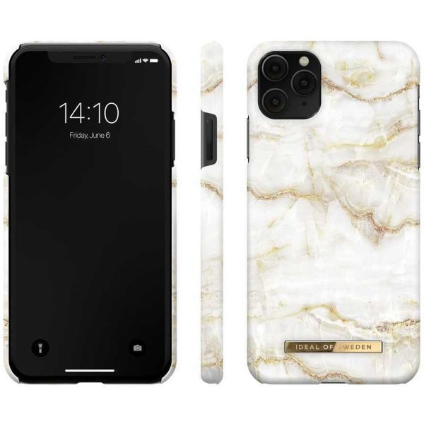 iDeal of Sweden Coque Fashion iPhone 11 Pro Max - Golden Pearl Marble