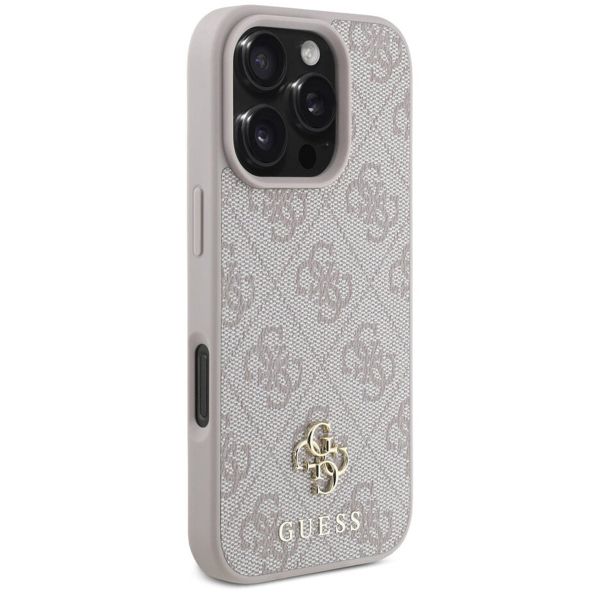 Guess Coque 4G Metal Logo MagSafe Apple iPhone 16 Pro Max - Rose