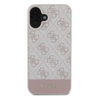 Guess Coque arrière Bottom Stripe 4G Apple iPhone 16 - Rose