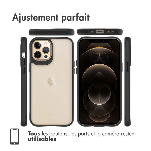 imoshion Coque Rugged Hybrid Apple iPhone 12 Pro Max - Noir / Transparent