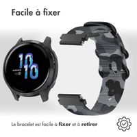 imoshion Bracelet robuste en nylon  - Connexion universelle 22 mm - Gris foncé