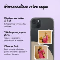 Coque personnalisée avec pellicule N°2 iPhone 14 - Transparent