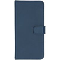 Selencia Étui portefeuille en cuir véritable Samsung Galaxy A51 - Bleu