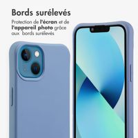 imoshion Coque arrière Color avec cordon amovible et MagSafe Apple iPhone 13 - Ash Blue