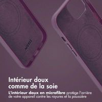Accezz Étui de télephone portefeuille en cuir 2-en-1 avec MagSafe Apple iPhone 14 - Heath Purple