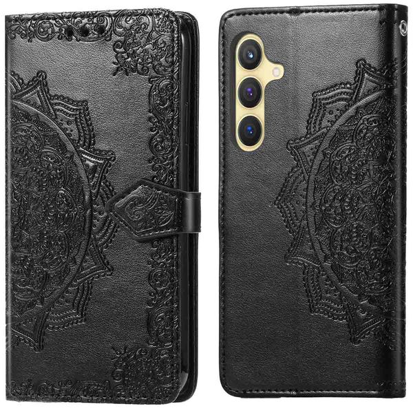 imoshion Etui de téléphone portefeuille Mandala Samsung Galaxy S25 Plus - Noir