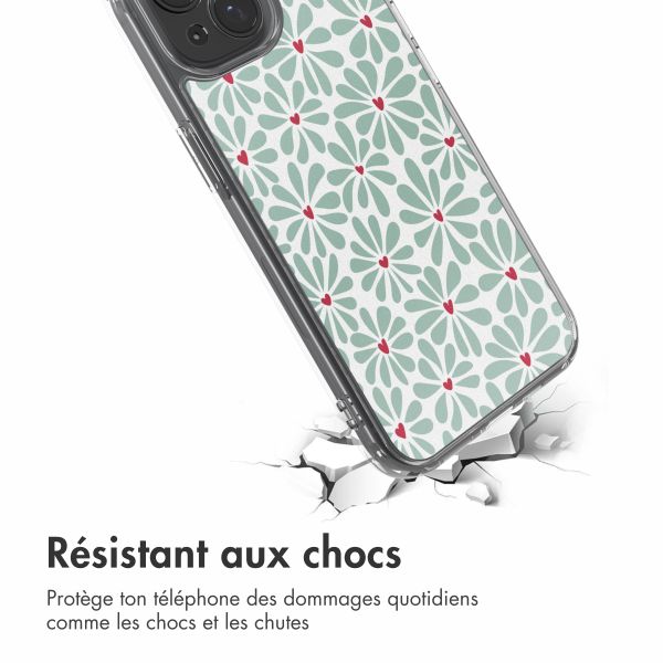 imoshion Coque Design Apple iPhone 15 - Bloom Love Sage Green