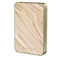 Burga Powerbank magnétique 5 000 mAh - MagSafe et Qi2 - Full Glam / Or