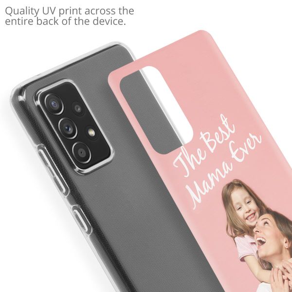 Concevez votre propre coque transparente Samsung Galaxy A72 - Transparent