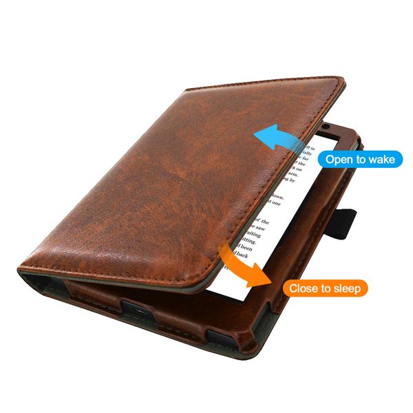 imoshion Etui portefeuille Luxe unie Kobo Aura Edition 2 - Marron