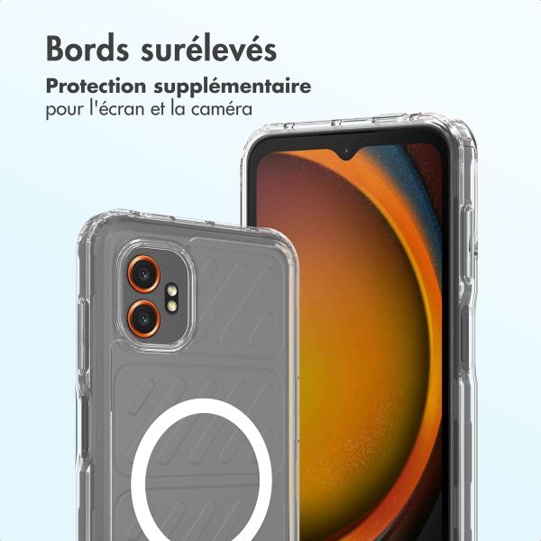Accezz Coque arrière Xtreme Impact avec MagSafe Samsung Galaxy Xcover 7 Pro - Transparent