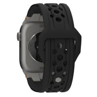 UAG Monarch | Bracelet en silicone Apple Watch Series 1 à 10 / SE / Ultra (2) (44/45/46/49 mm) - Noir/Titane