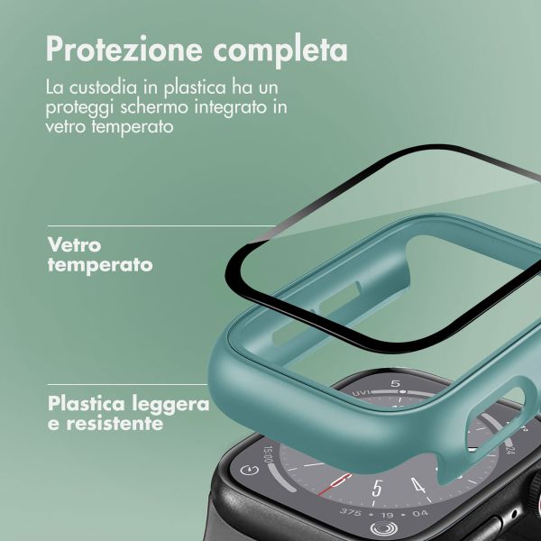 imoshion Coque rigide à couverture complète Apple Watch 4 / 5 / 6 / SE - 44 mm - Vert foncé