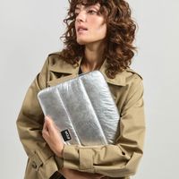 Wouf Quilted Pochette ordinateur 13-14 pouces - Silver Glossy