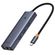 Baseus OS-UltraJoy Concentrateur USB-C 6-in-1 - 4K 60Hz - Charge de 100 watts - Station d'accueil - Space Grey