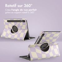 imoshion Coque tablette Design rotatif à 360° Samsung Galaxy Tab S10 Lite / S10 FE / S9 FE - Dancing Cubes