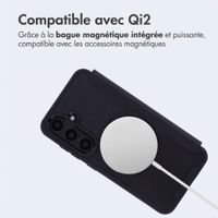 imoshion Bookcase transparente avec MagSafe Samsung Galaxy S25 / S24 - Noir