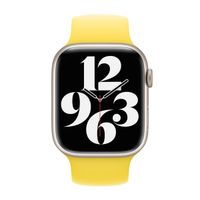 Apple Bracelet Boucle unique en Silicone Apple Watch | 44/45/46/49 mm - Taille 12 - Canary Yellow