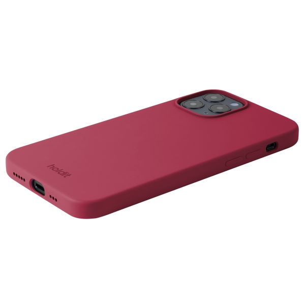 Holdit Coque Silicone iPhone 12 (Pro) - Red Velvet