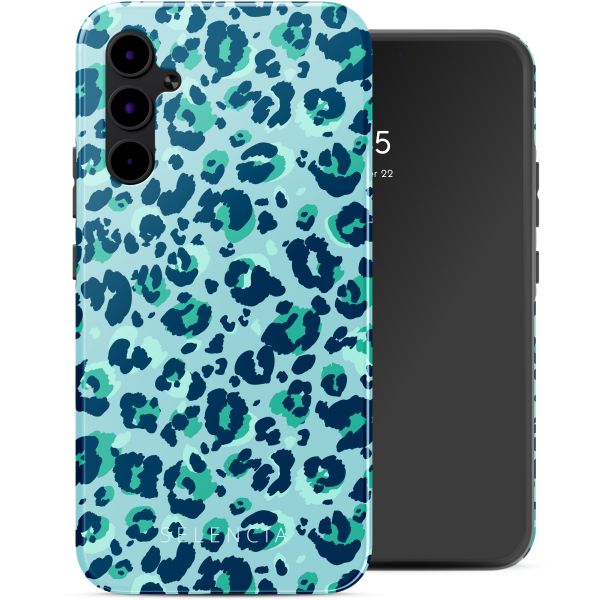 Selencia Coque arrière Vivid Tough Samsung Galaxy A34 - Wild Spots Light Blue