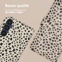 imoshion Étui de télephone portefeuille Design Samsung Galaxy A25 (5G) - Black And White Dots