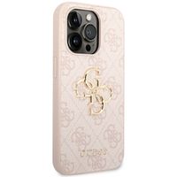 Guess Coque 4G Metal Logo Backcover iPhone 14 Pro Max - Rose