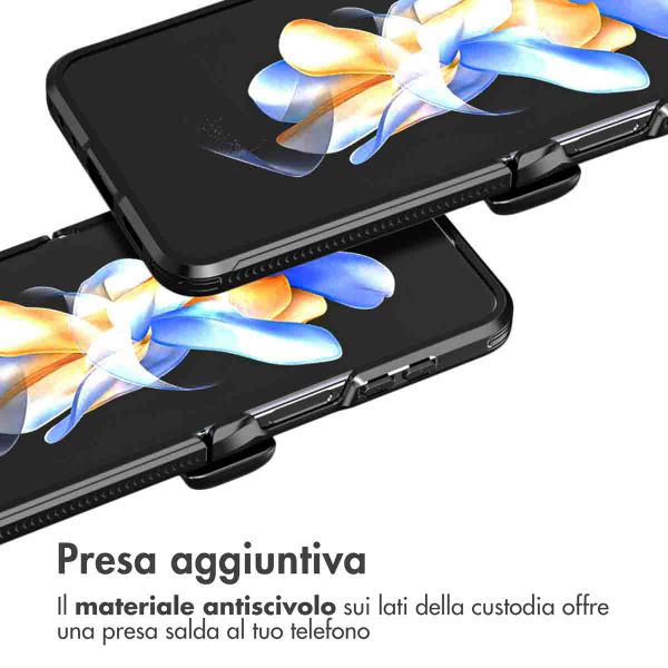 imoshion Coque arrière Rugged Clear Samsung Galaxy Z Flip 5 - Noir