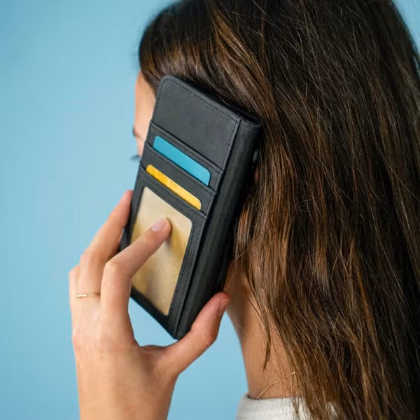imoshion Étui de télephone portefeuille de luxe Samsung Galaxy S21 Ultra - Noir